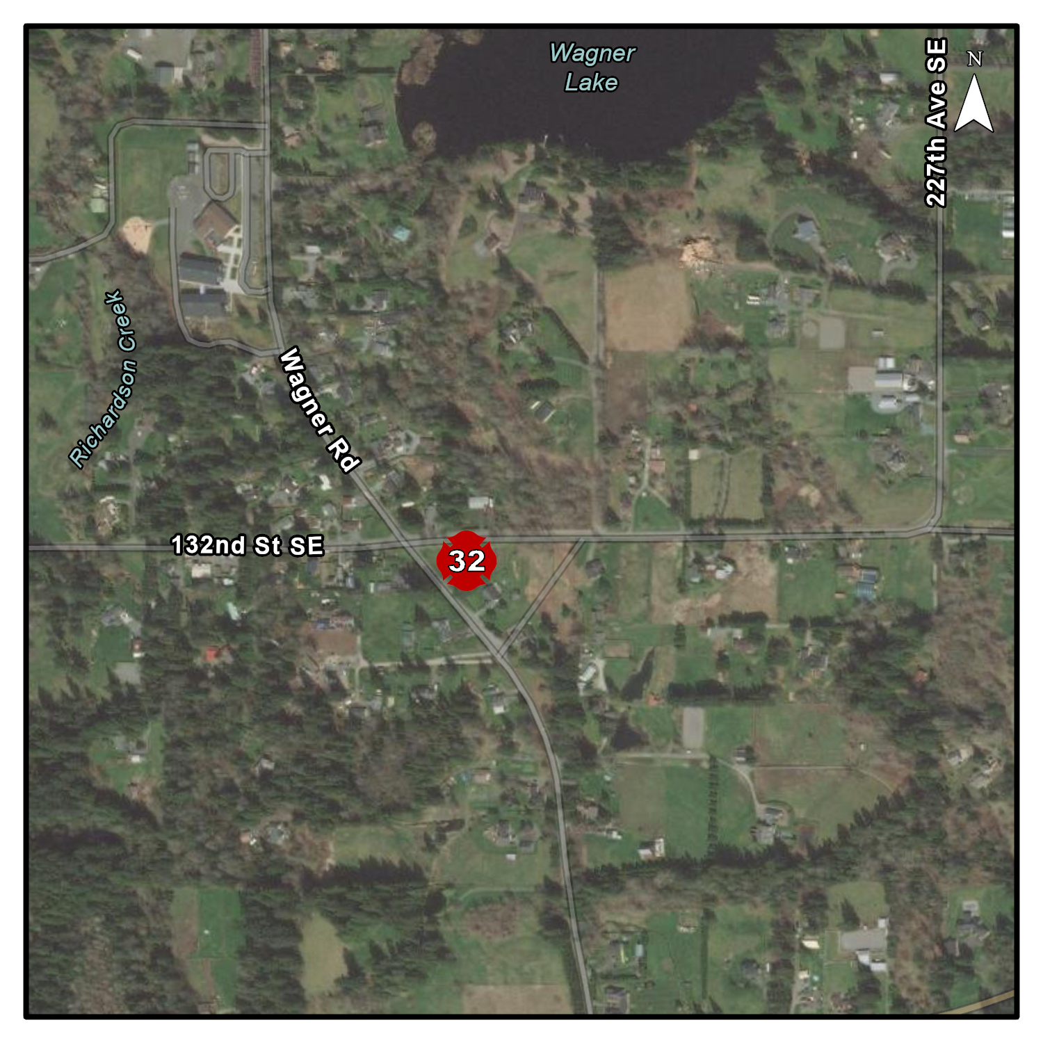 This is Station 32 - Chain Lake Road Station Map