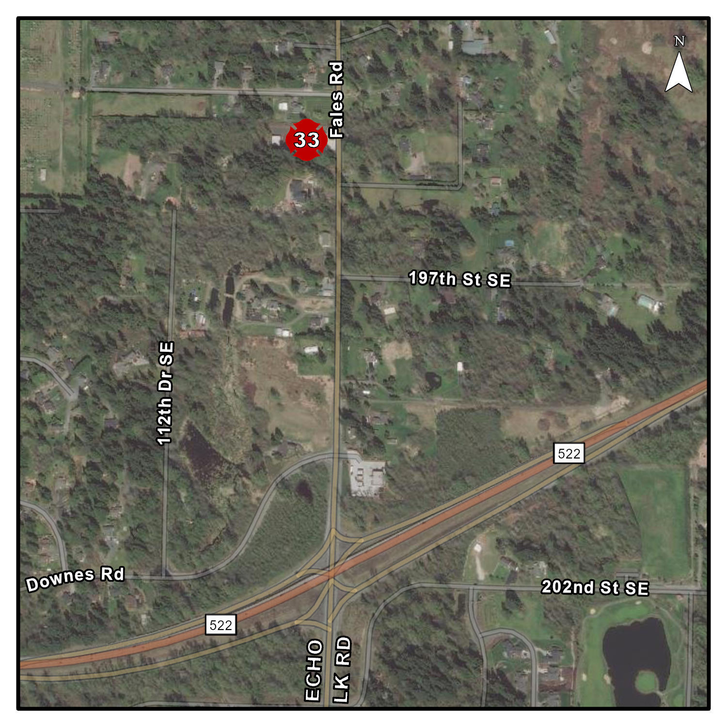 This is Station 33 - Fales Road Station Map