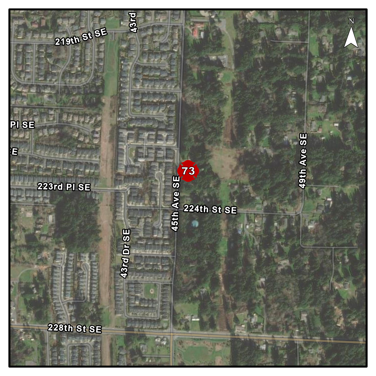 This is Station 73 - Bear Creek Station Map
