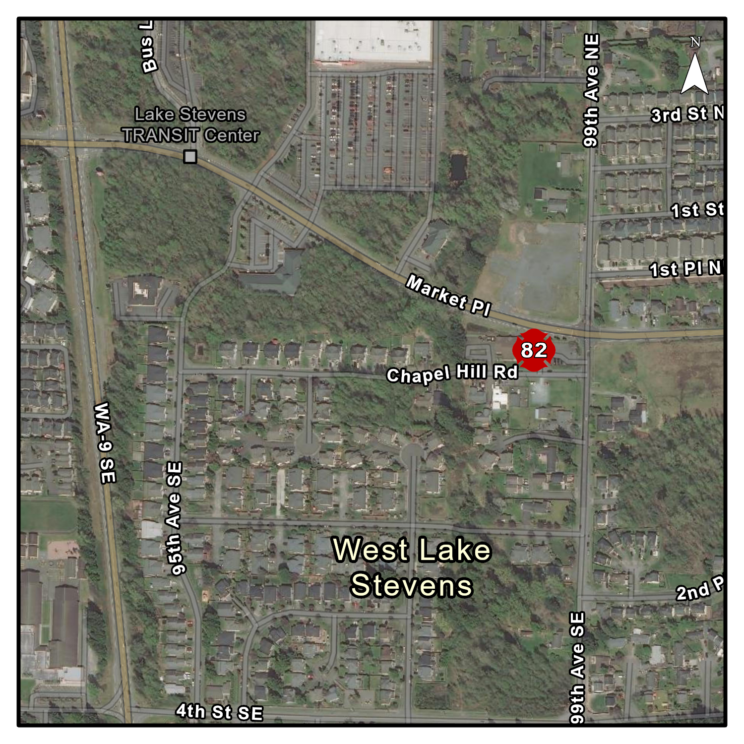 This is Station 82 - Chapel Hill Road Station Map
