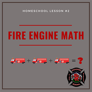 This is the lesson logo for Fire Engine Math.
